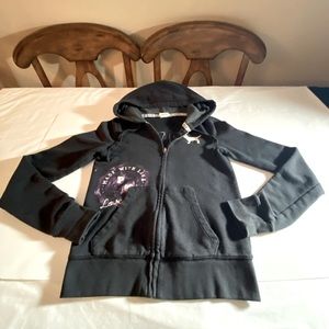 PINK Victoria’s Secret Sweatshirt Hoodie, Black Size XS/TP/XP.